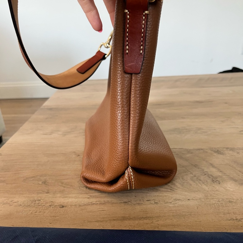 Dooney & Bourke Brown Leather Shoulder Bag - Picture 7 of 12